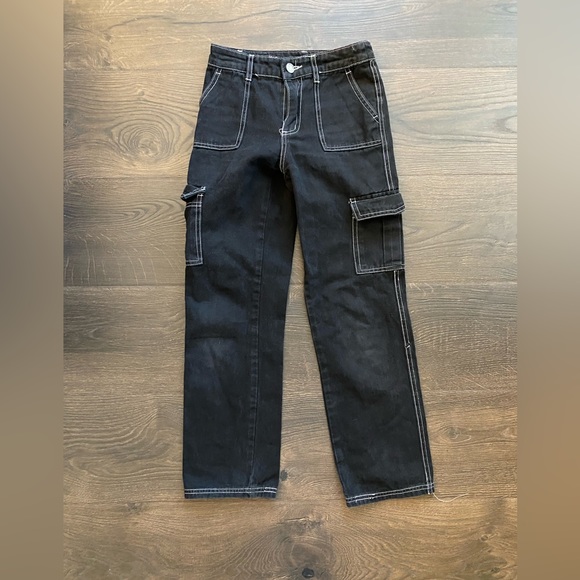 Tilly's Bottoms Tillys Rsq Black Cargo Pants Girls 8 Poshmark